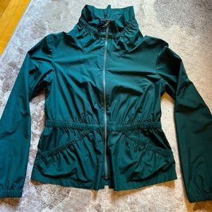 Kenneth Cole. Lightweight dark green, water resistant jacket.